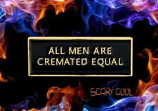  New All Men are Cremated Equal Gothic Punk Brooch Retro Pin 