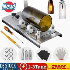 Profi Glasschneider f&uuml;r Flaschen Edelstahl Flaschenschneider 5 Verstellbares Neu
