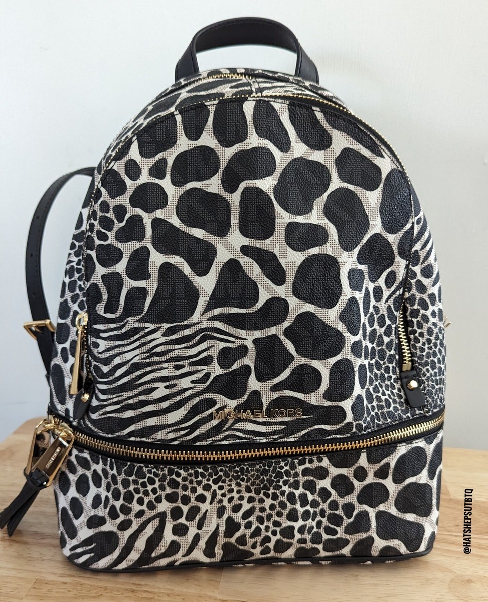 Michael Kors Cheetah Backpack Purse Michael Michael Kors Signature