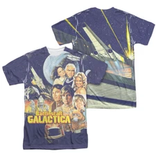 BSG (Classic) Vintage Poster Unisex Adult Halloween Costume T Shirt, S-3XL