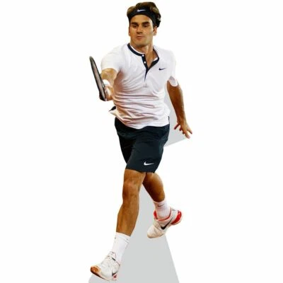 CELEBRITY CUTOUTS Roger Federer (Playing) Life Size Cutout