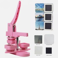 50mm Square Fridge Magnet Making Machine Kit  100 Sets Magnet Consumables 2inch