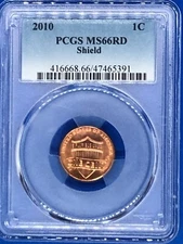 2010 1C PCGS MS66RD Shield