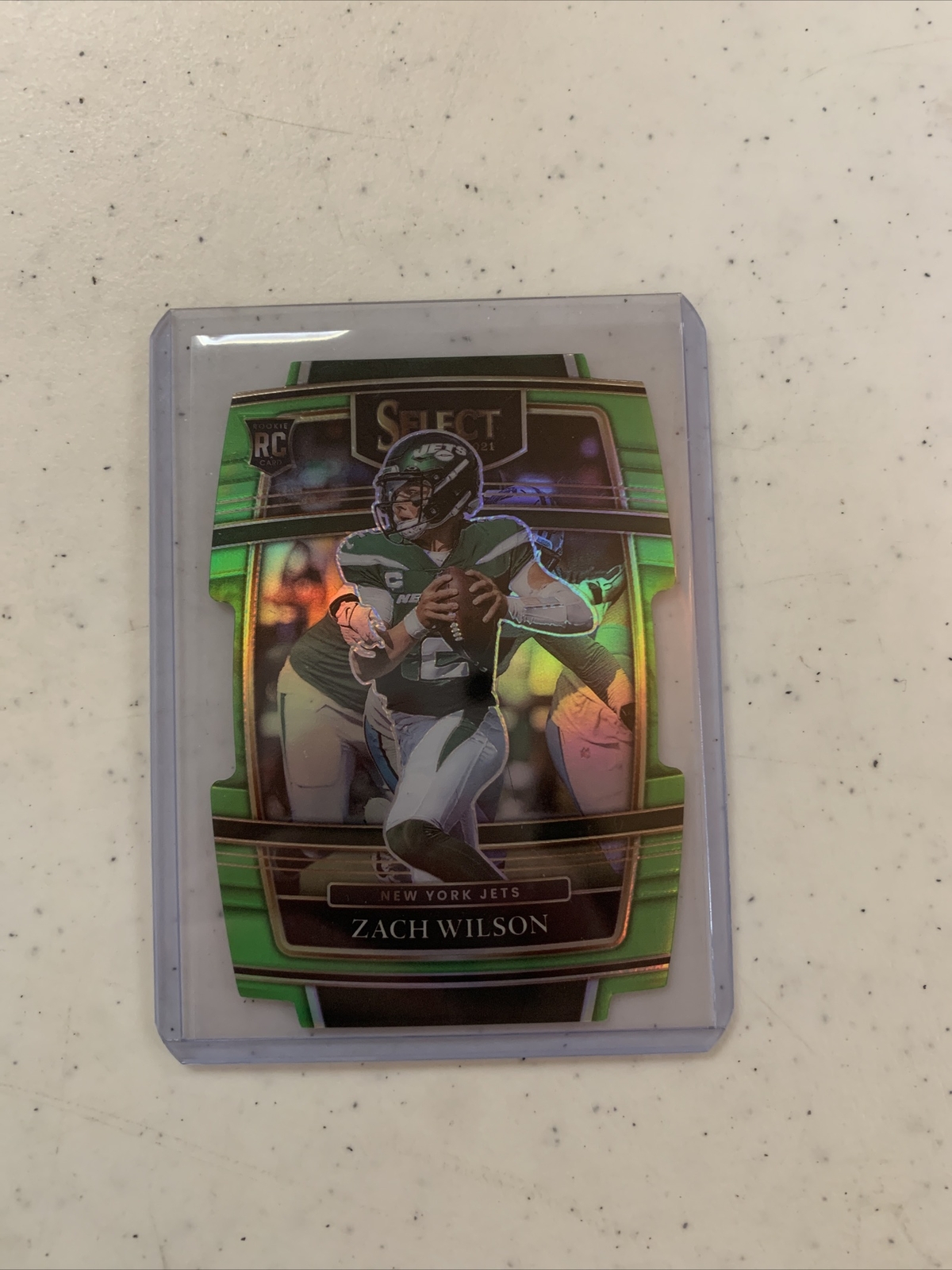 2021 Select Zach Wilson Green Concourse Prizm Die Cut /349 RC