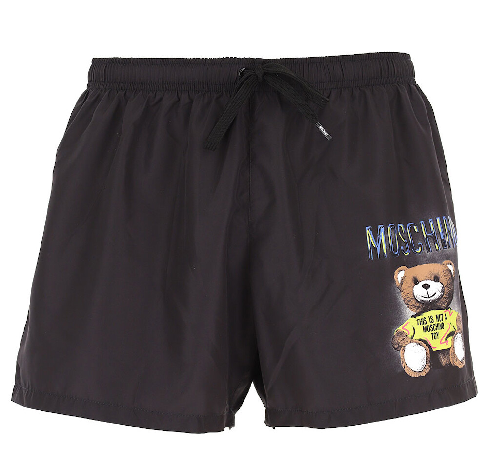 【関税&送料込】Moschino Teddy Bear Shorts MOSCHINO TEDDY BEAR LOGO MEN SWIM SHORTS MADE IN ITALY