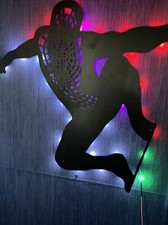 Spider-Man Wall Art Custom Metal And LeD Lights