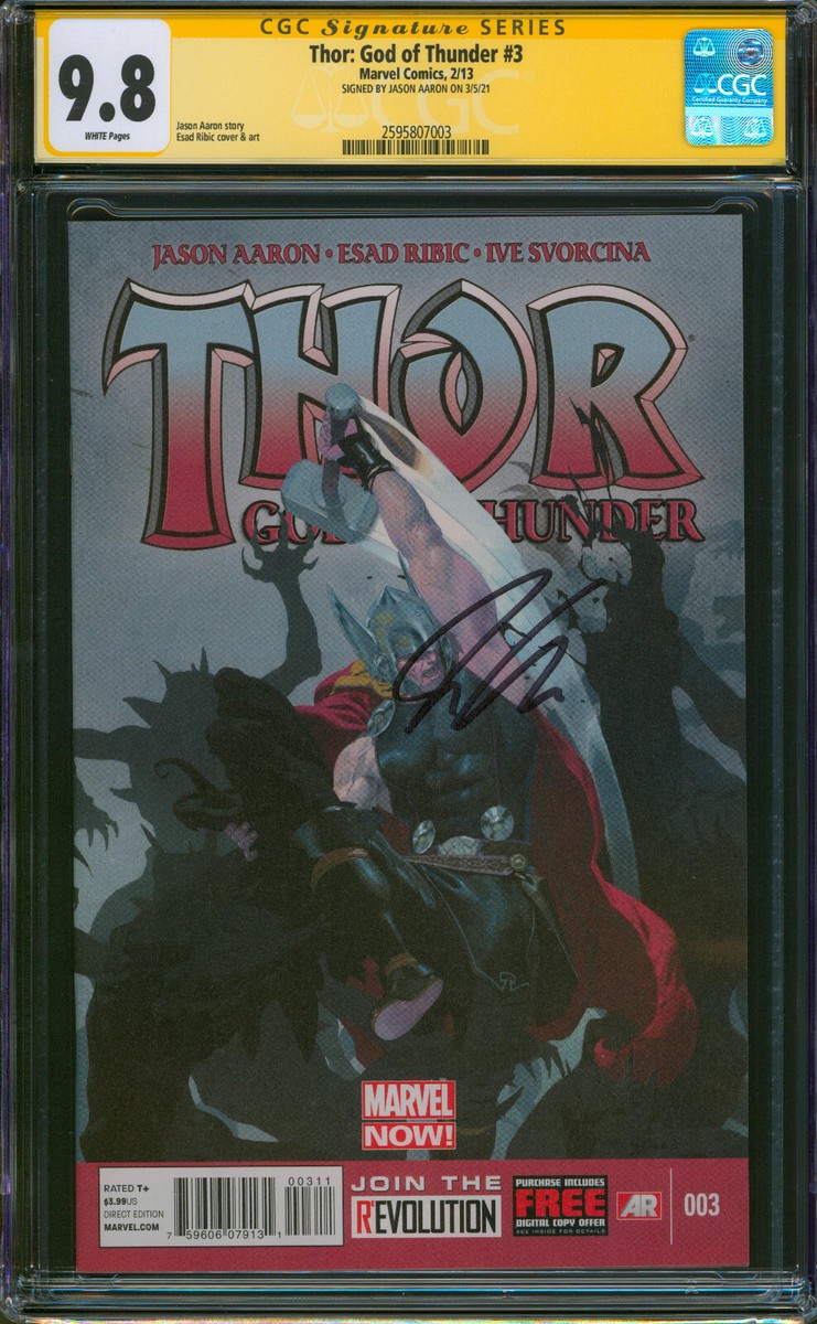 THOR GOD OF THUNDER #3 CGC 9.8 1st Appearance/Death Falligar JASON