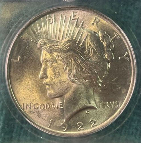 1922 U.S.  Peace Dollar..MS65 .ICG Graded ...Flashy and Lustrous