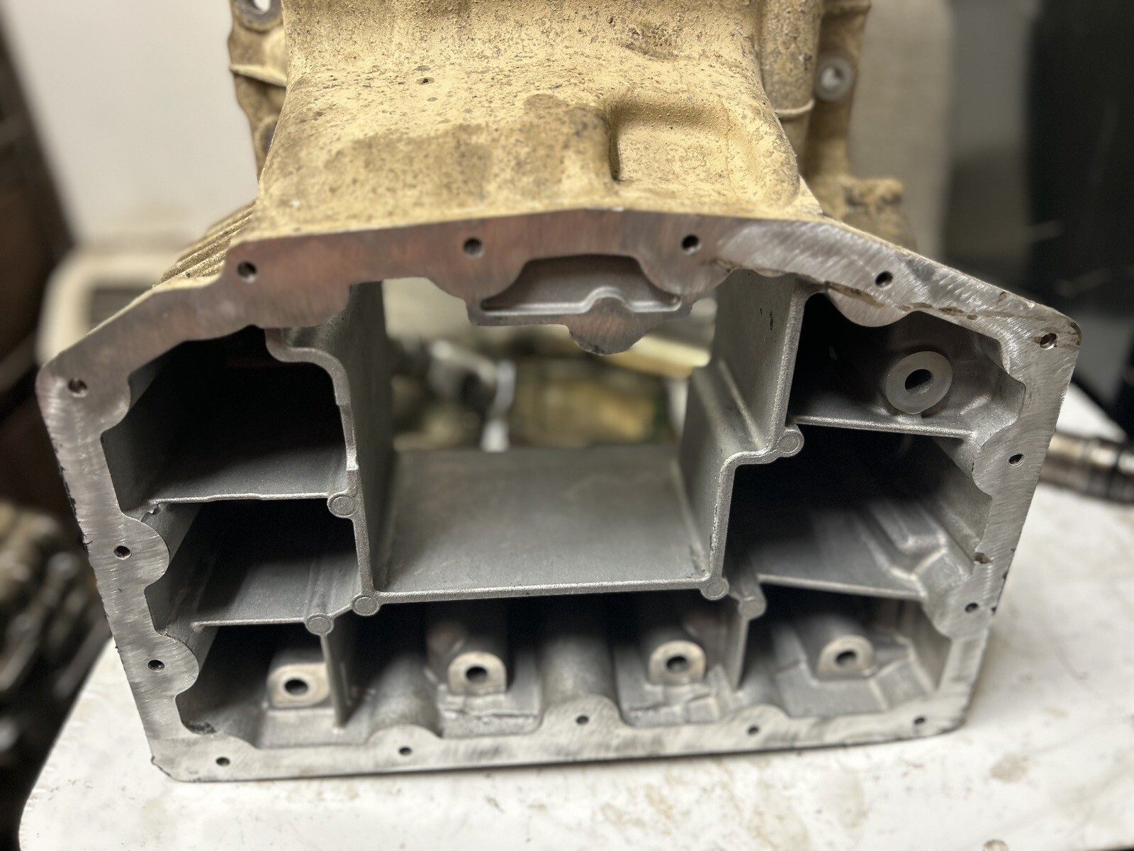 Ford 6.7L Powerstroke Turbo Diesel Upper Aluminum Oil Pan OEM eBay