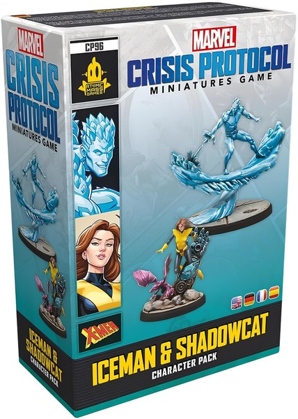 MARVEL CRISIS PROTOCOL: ICEMAN & SHADOWCAT  - INGLES ESPAÑOL FRANCES ALEMAN MCP