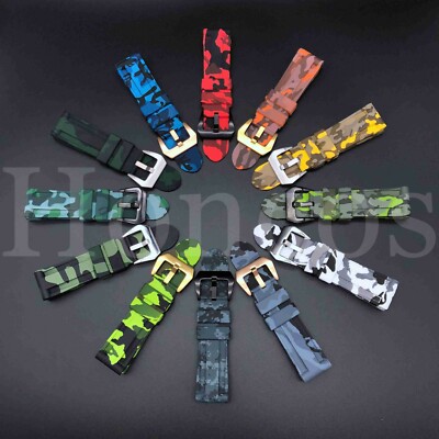 Premium Uhrenarmband 22mm Nato Leder Dunkelrot