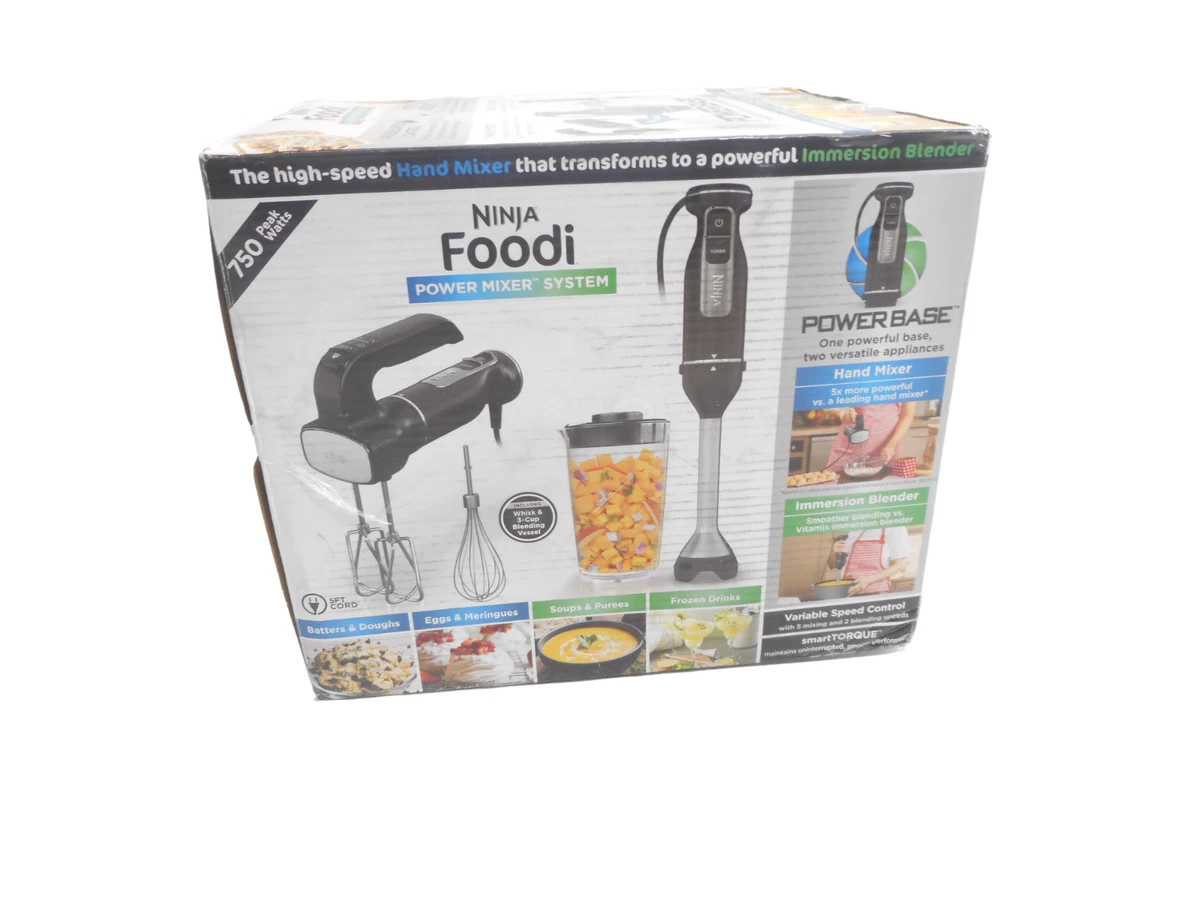 NINJA Foodi Power Mixer System, 5-Speed Black Immersion Blender