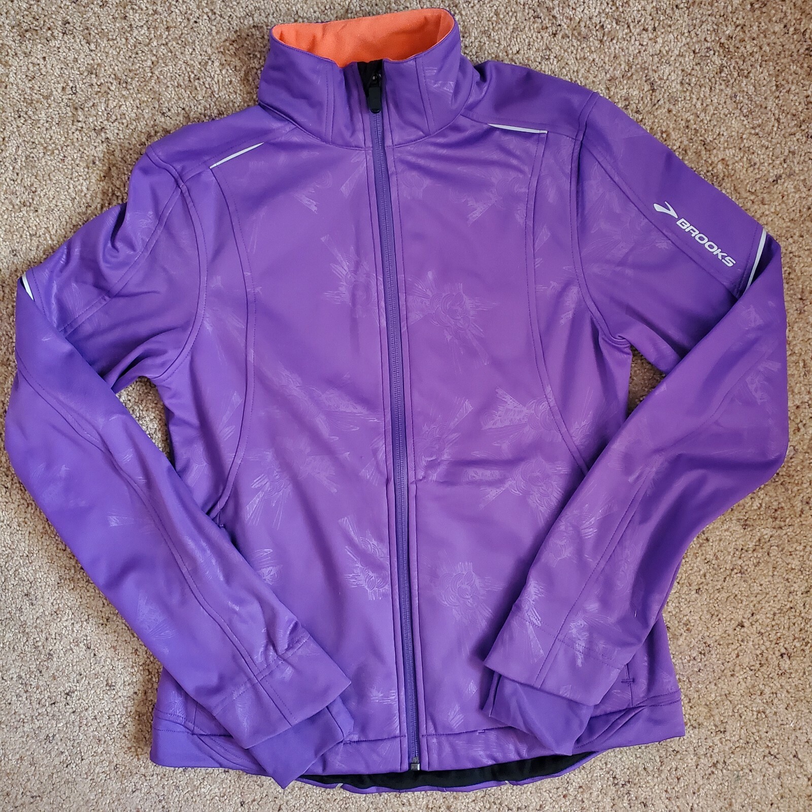 Brooks Womens Utopia Embossed Softshell Size M Ja… - image 1