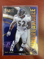 2020 Select Football RAY LEWIS Unbreakable Insert #U14 Baltimore Ravens