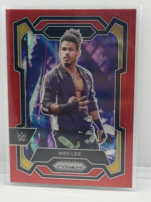 Wes Lee Ruby Wave 2024 Panini Prizm WWE # 165