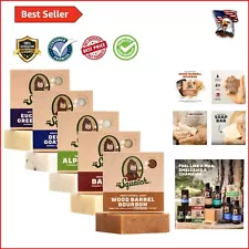 Exclusive Cold Process Soap Set for Men - Alpine Sage, Bourbon & Eucalyptus