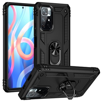 For Xiaomi Redmi Note 11 10 Pro Mi 11 Heavy Duty Armor Magnetic Stand Case Cover