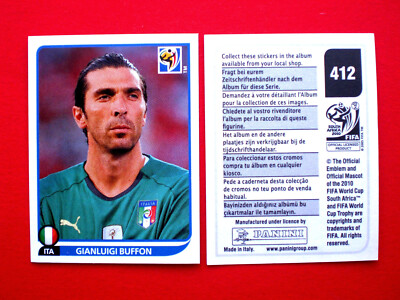 Panini  FIFA WORLD CUP 2010  Gianluigi BUFFON ITALY N° 412