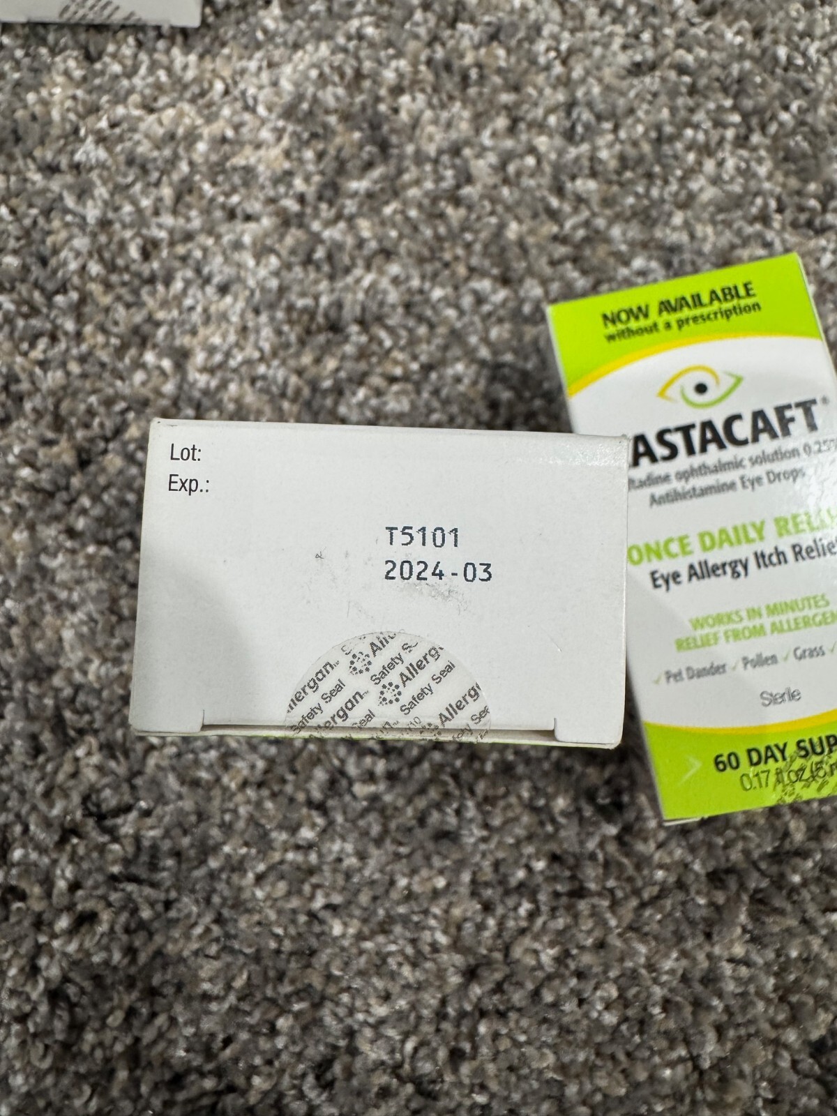 Lastacaft Daily Eye Allergy Itch Relief Drops Two 5mL Bottles 3/24 eBay