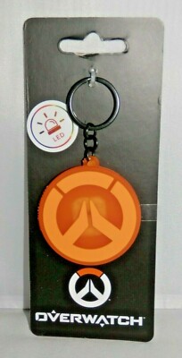 Overwatch Logo LED Lighted Keychain - Bioworld Blizzard - NEW