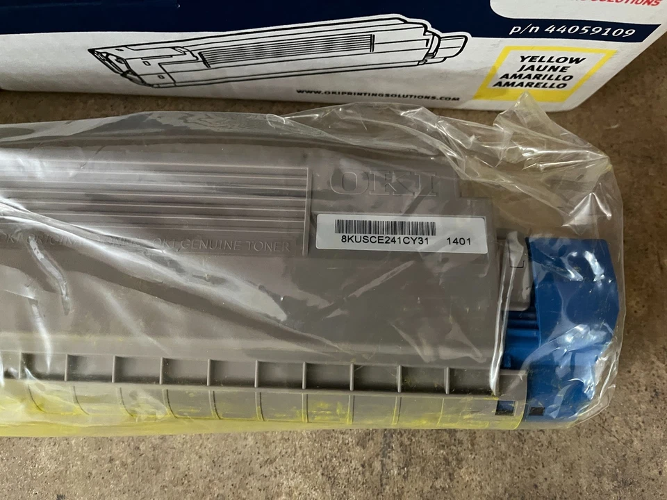 OKI 44059109 LED TYPE C14 YELLOW TONER 8000 PAGE FOR C830 PRINTER SERIES A5-107 - Image 4 of 4