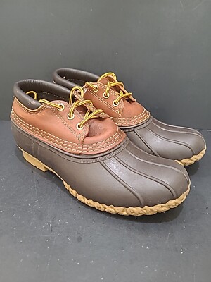 Low Cut Duck Boots Mens LL Bean Bean Boots Shoe Brown Gumshoe Duck