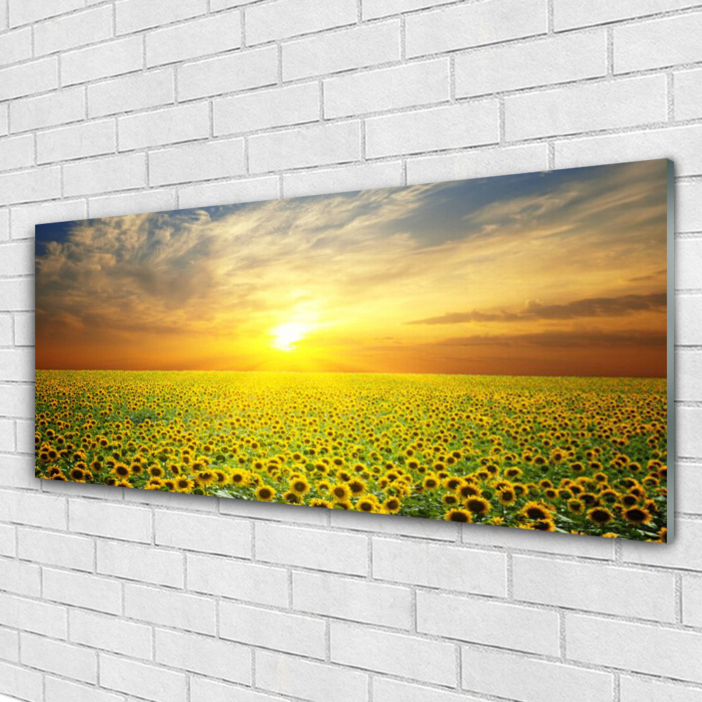 Tableau acrylique nature 125x50 pour égayer un mur vide et sombre