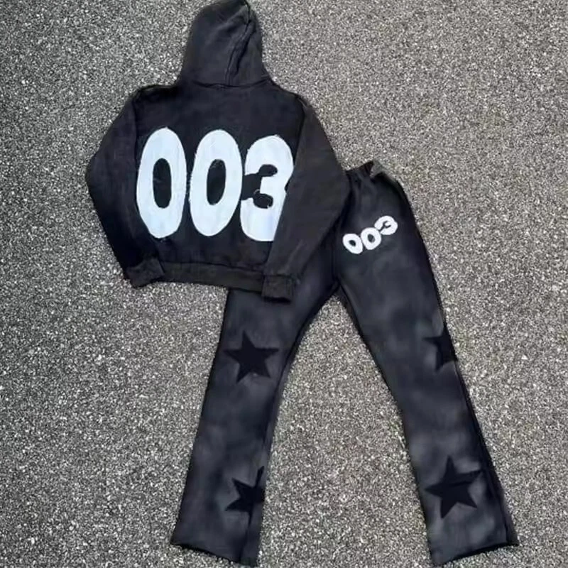 Mens 2pc Distressed Tracksuit Set Long Sleeve Jacket Pants Sweatsuit Outfits
Opens in a new window o
