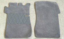 Fußmatten Autoteppich für Mercedes SLC Coupe 1972-85 Grau Neu Velours Kunstleder