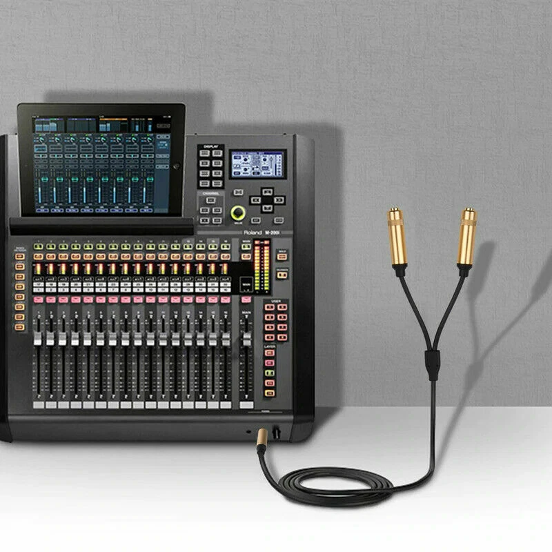 6.35mm 1/4" TRS Male Stereo Jack to 2 x 6.35mm TRS Female Splitter Cable 3m - Image 4 of 4