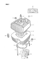Suzuki Genuine Stud Bolt PV50 RM50 TS50 ZR50 Engine Transmission 09108-06012-000