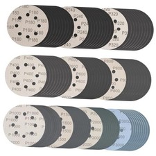100 Pcs 5 Inch Sanding Discs Hook & Loop 8 Holes Wet Dry 100Pcs 180-3000 Grit 0.29 per gallon