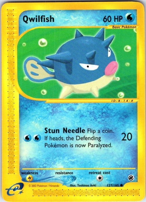 Pokemon | Expedition | Qwilfish | 127/165 | Normal | NM