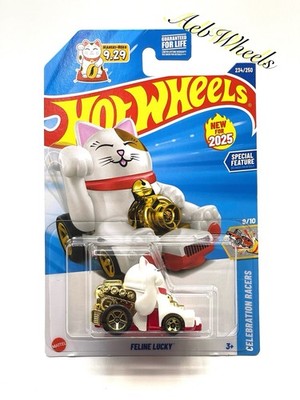 2025 Hot Wheels Maneki-Neko 9.29 Feline Lucky Cat Celebration