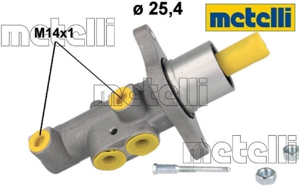 Metelli 05-1185 Hauptbremszylinder Bremszylinder FüR Ford-image