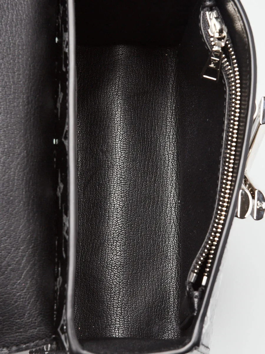 Louis Vuitton Black/Silver Monogram Python Twist … - image 9