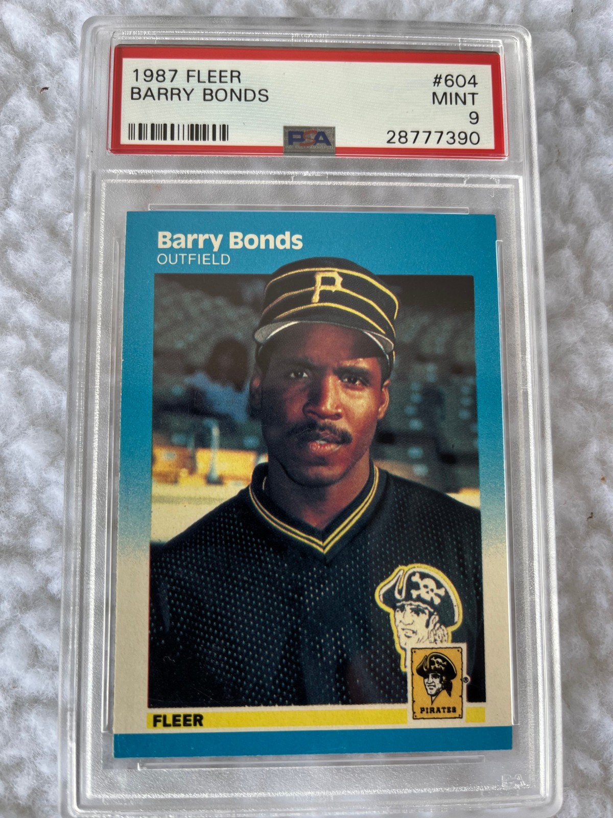 1987 Fleer - Barry Bonds #604 (RC) PSA 9 Mint view 1