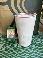 Starbucks Tumbler Edelstahl Thermobecher Schimmer +Sakura ein Schlüsselanhänger 