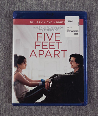 Five Feet Apart Blu-ray DVD Digital 2019 Haley Lu Richardson NEW