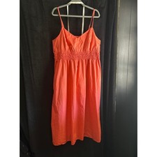 Old Navy Stretch Cotton Maxi Dress XXL Coral Summer Beach Vacation