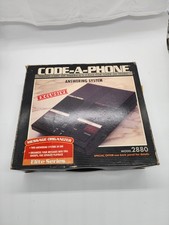 Vintage Code-A-Phone Microcassette remote command Answering Machine Model #2880