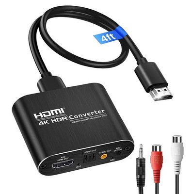 HDMI ARC Audio Extractor Converter 4K 60Hz with Optical Toslink