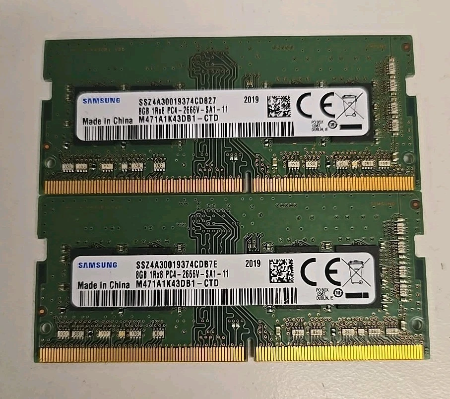 Samsung PC4-21300 (DDR4-2666) Bus Speed Computer RAM 8 GB Capacity