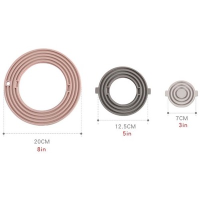 Kitchen Essentials 3 in 1 Silikon Untersetzer für heiße Speisen Tassen und Ser