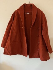 Women's Cotton Red Chinese jacket Size L