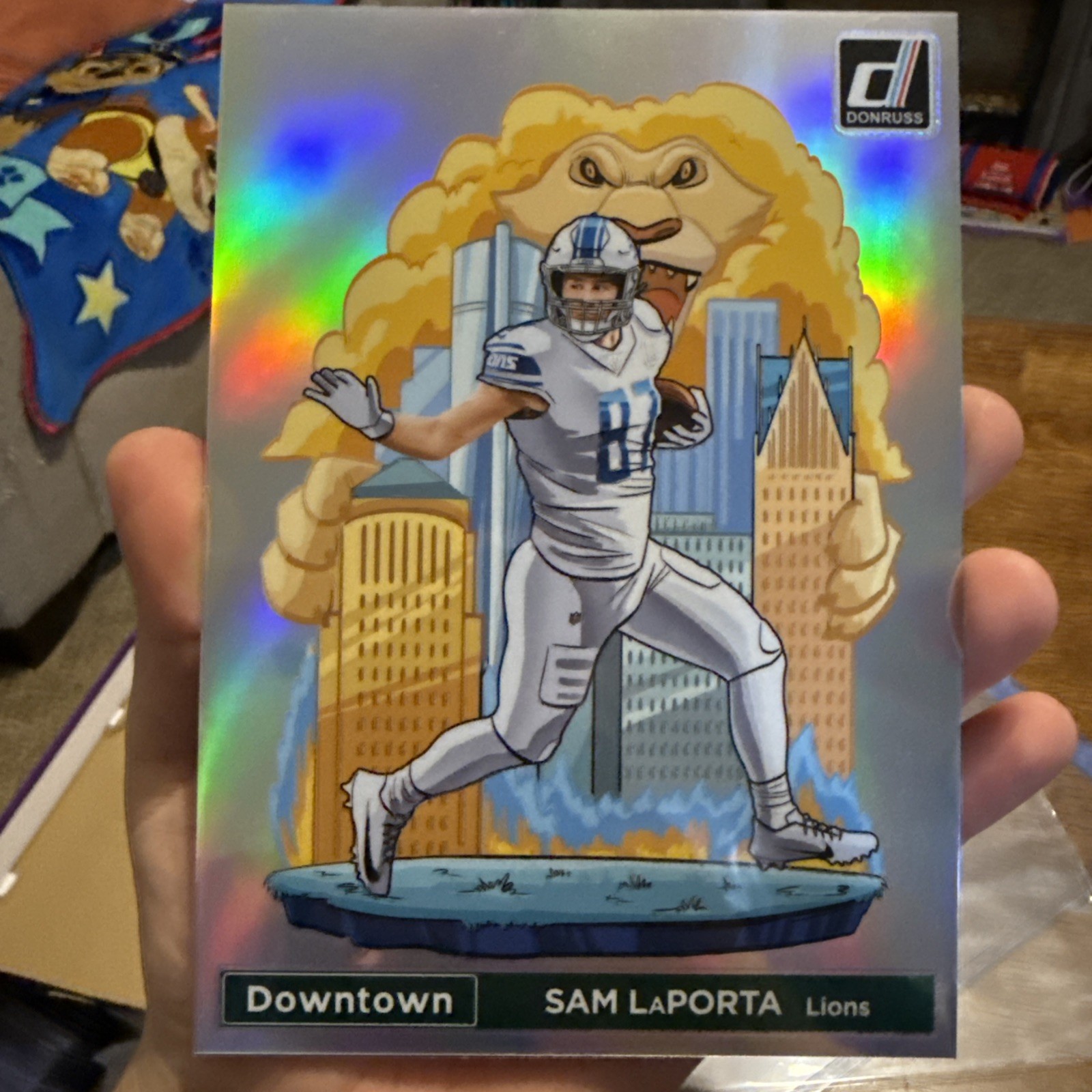 2024 Panini Donruss Downtown #6 Sam LaPorta Oversized Jumbo Detroit Lions SSP