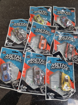 Verschiedene Posten Metall Tier Autorennen Spielzeugautos BRANDNEU x8