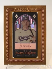 2024 Topps Allen & Ginter Freddie Freeman Framed Stained Glass Mini SSP (/25)