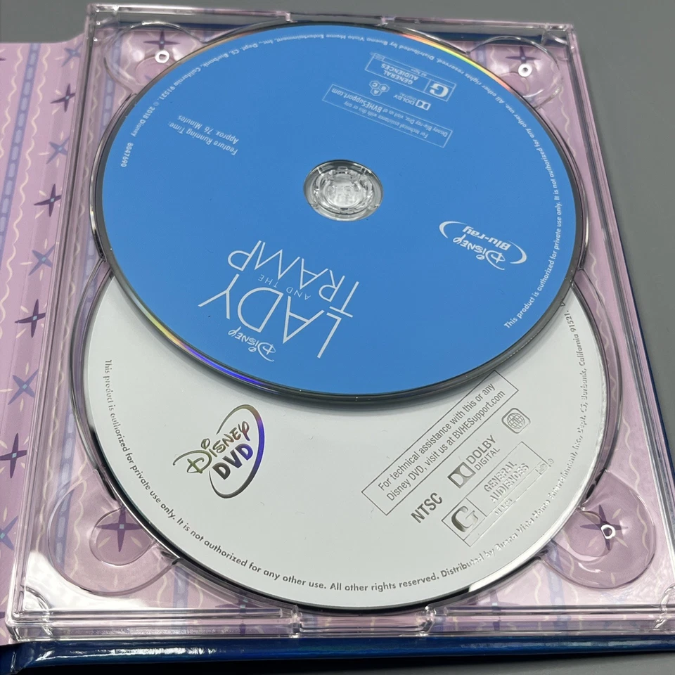 LADY AND THE TRAMP DISNEY DIGIBOOK TARGET EXCLUSIVE SIGNATURE 2 DISC SET BLU RAY - Image 4 of 4