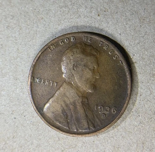 1936 D Lincoln Wheat Penny 1 Cent